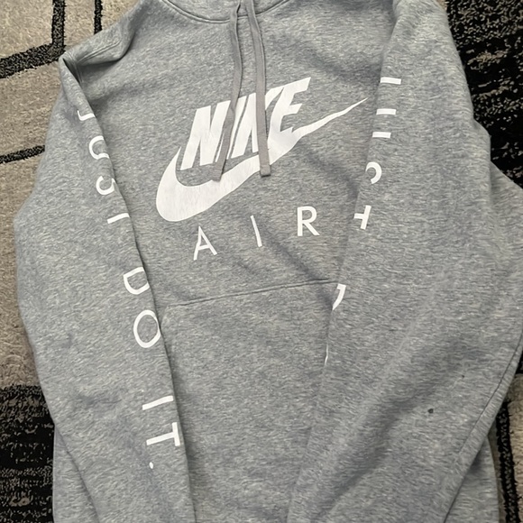 Nike sweater, small, grey and white with “Just Do It” down the sleeves - Picture 2 of 5